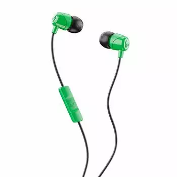SkullCandy JIB Green управление и микрофон Канальные наушники S2DUY-L102 [совместимы с пультом ДУ]