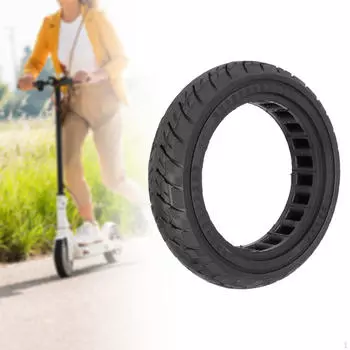 Скутер Твердые Шины Простая Установка Мужские Женские Запасные Части Противоскользящие Износостойкие Для Взрослых Black
