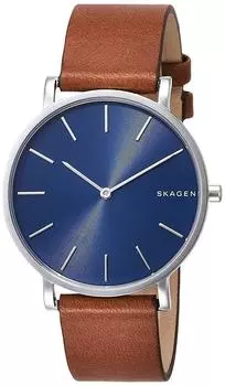 skw6446 Hagen Кожа SKW6446 Кожа Аналоговые кварцевые часы [Skagen] [Товар]