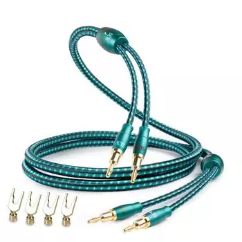 SKW Banana Lug Lug Theater Grey Copper Plug 13 мм Hi-Fi Plug/Y-образный разъем/Y-образный разъем/акустический кабель/усилитель/сабвуфер/дом и т. д.. [Чисто экипировано]/Длина