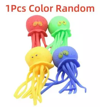 Сквиши Восьминог Игрушка для Снятия Стресса Детская Игрушка для Купания Игры с Водой Украшение для Душа Летние Подарки для Детей для Плавания