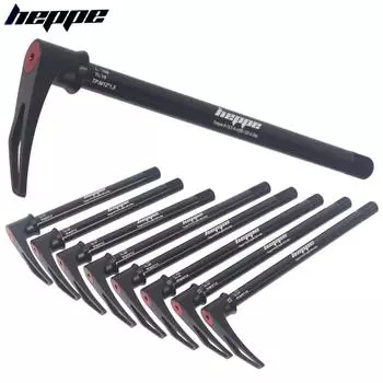 Сквозная ось для шоссейного велосипеда HEPPE MTB 12x142 12x148 с быстросъемным креплением 12x100 12x110, ось передней вилки, эксцентрик, сквозная ось для велосипеда с рычагом