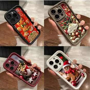 Sky Eye Ladder Soft Case for Samsung A06 A15 A25 A35 A55 A14 S23 S24 FE All Samsung models Phone Cases Cover NY46 Christmas Santa Claus Christmas tree Samsung A03