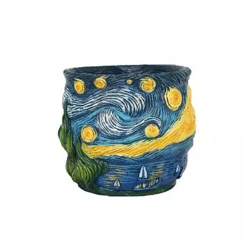 Sky Resin Flower Pot, Sky Creative Flower Planting Tool, Balcony Potted Plant, Decorative Ornaments. One Size