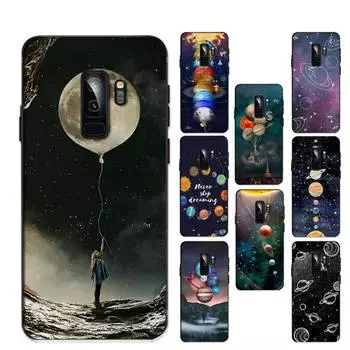 Небо Космос планета Луна звезды Чехол для телефона для Samsung S20 lite S21 S10 S9 plus для Redmi Note8 9pro для Huawei Y6 чехол Samsung S20 lite