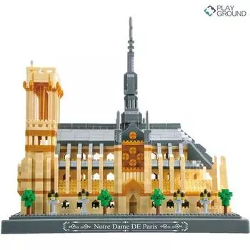 Sky Sunstar Paris Notre Dame Cathedral nanoblock weiliyz076