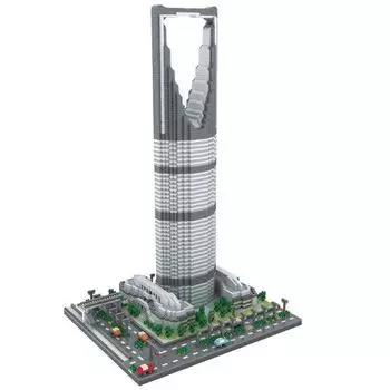 Sky Sunstar Shanghai Kingdom Tower Nanoblock weiliyz070