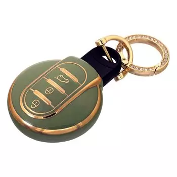 SKYBELL Key Case, Mini Cooper, Key Cover, For BMW MINI F54 F55 F56 F57 F60 Accessories, Smart Key, Skybell, green