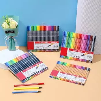 SKYGLORY Fineliner Pens 0,4 мм Тонкий кончик маркера для рисования Набор цветных ручек для художественного офиса и школы 24 Colors