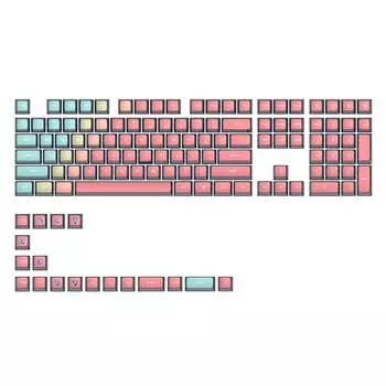SKYLOONG GK7 126 шт. Полный набор розовых колпачков для клавиш PBT Pudding