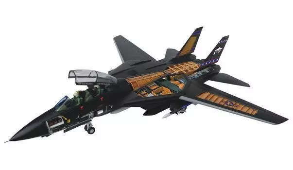 Skynet 3D Puzzle 4D VISION Vehicle Cut Model Tomcat Fighter Vampires No.04 1/32 F-14D VX-9