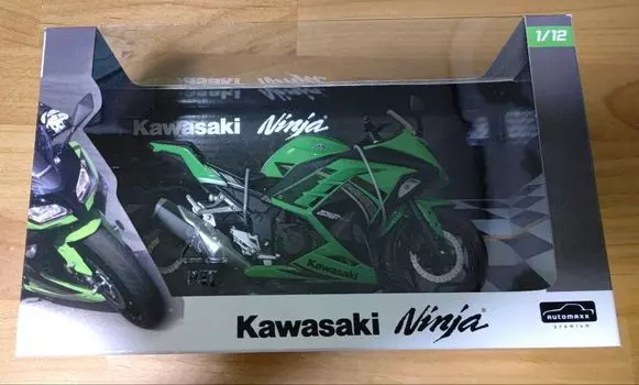 Skynet Kawasaki Ninja250 SE Lime Green 1/12