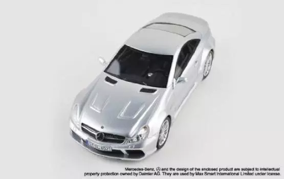 Skynet Resin Литой Мини Автомобиль Mercedes Benz SL 65 AMG Black Series Завершенный Продукт 1/43 (СЕРЕБРЯНЫЙ)