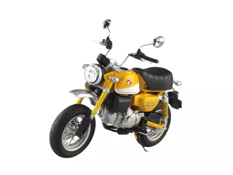 Skynet Завершенный мотоцикл Honda Monkey125 Banana Yellow 1/12