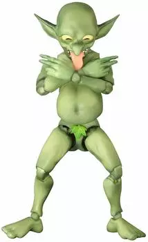 SKYTUBE PREMIUM Love Monsters ПВХ окрашенная подвижная фигурка Гоблин-кун Немасштабируемая зелёный