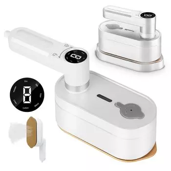 Skyverse Iron Steam Iron 8 Mode Automatic Tank Cleaning Portable Clothes Stands up in 15 seconds while on a Comes with dry ironing Continuous Handle