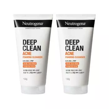 Слабокислотное пенящееся очищающее средство от прыщей Neutrogena, 100 г, 2 шт.