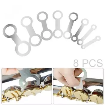 SLADE 8 шт. саксофон плоская нажимная накладка ремонт сменный инструмент для альт/сопрано/тенор-саксофона