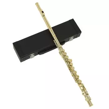 SLADE Western Concert Flute Cupronicel Nicke Plated 16 Hollows C Key Wooden Spirit Instrument with золотой
