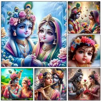 Сладкая парочка 5d DIY полная алмазная картина милая девочка и мальчик новая алмазная мозаика вышивка для подарка на день рождения декор комнаты Full Round 20x20CM