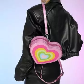 Сладкая радужная любовь женская сумка новая сумка через плечо в стиле вестерн двойного назначения