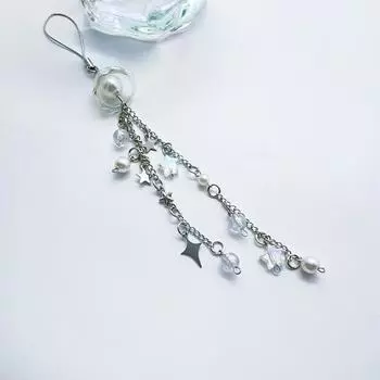 Сладкие медузы, цепочки для мобильных телефонов, подвеска с кисточками и звездами, ремешок для телефона, девчачий чехол для наушников, декоративный кулон as the picture