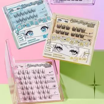 Сладкие накладные ресницы без клея Comic Eye Cluster False Lashes Self Adhesive Fake Eyelashes Daily Style C