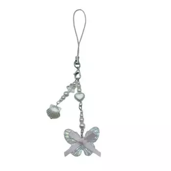 Сладкий бантик, цепочка для телефона, украшение, сердце, бисер, подвеска для мобильного телефона, шнурок для телефона, шарм для сумки для модных людей B