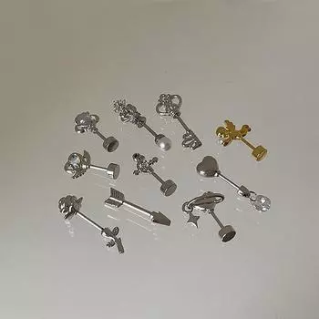 Сладкий и прохладный ветер, любовная планета, серьги-гвоздики, женский нишевый дизайн, темперамент, универсальные серьги-гвоздики из титановой стали