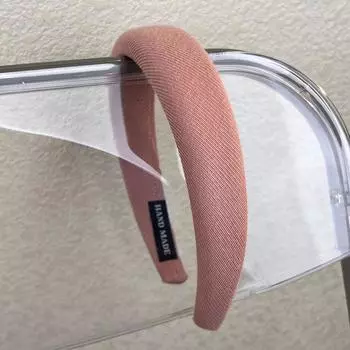 Сладкий Романтичный Розовый Ободок Губка Широкая Повязка для Волос для Женщины Девушки Темперамент Обруч для Волос Модные Универсальные Аксессуары для Волос Подарок