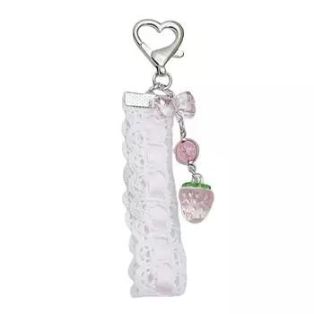 Сладкое кружево и бусины Цепочка для телефона Стильная балетная кружевная лента Подвески для телефона из бисера с милой подвеской-бабочкой A