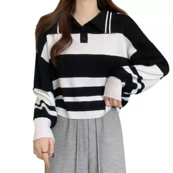 Сладость High Street Женский Топ Онг Рукав Нижняя рубашка Корейская версия