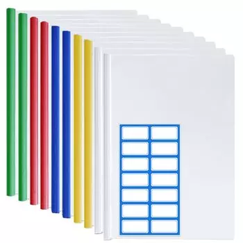 Слайд большой 10 книжных рельс толстый прозрачный рельс прозрачный может вместить около 130 копий документов формата А4 для деловых документов с желтыми этикетками с файлом DY.2ten,