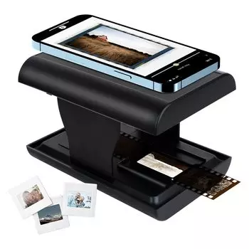 Слайд и пленка для мобильных устройств 35-мм слайдовый и негативный цифровой фотоконвертер со светодиодной подсветкой, просмотрщик изображений, сканер, подсветка, предварительный просмотр, воспроизведение,