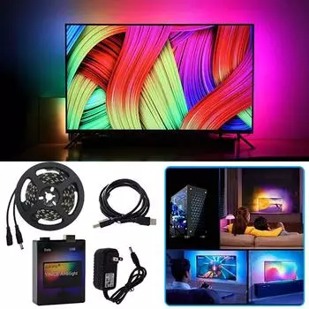 Слайд-стример с синхронным изменением световой полосы Фоновая светодиодная подсветка One Size