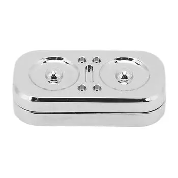 Слайдер-фиджет для пальцев в виде совы, магнитное давление, снятие тревожности, металлическая сенсорная игрушка-слайдер для толкания карт серебряный