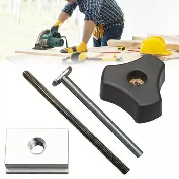 Слайдер T-Slot Jig T-Track Высококачественные аксессуары T-Track M8 Nut Handle