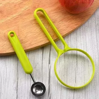 Слайсер 3-в-1 для арбуза, инструмент для резьбы по фруктам, простой развлекательный компактный кернокопатель, кухонный гаджет S синий