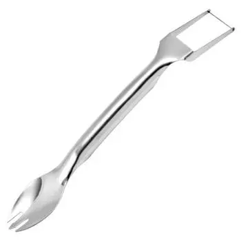 Слайсер для арбуза, легко чистится, удобный инструмент для резки арбуза, двусторонний дизайн, слайсер с вилкой для дома серебряный