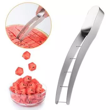 Слайсер для арбуза, пищевой класс 304, противоскользящая ручка, безопасная быстрая резка, резак для фруктов, режущий инструмент, кухонные гаджеты зелёный