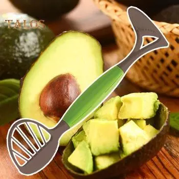 Слайсер для авокадо, простой в использовании, отдельный авокадо, экологически чистый, практичный, для очистки фруктов, сепаратор сердцевин авокадо, кухонные принадлежности зелёный