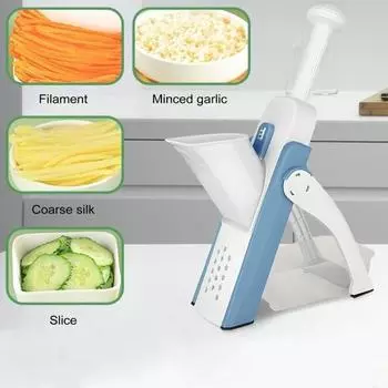 Слайсер для кухни, легко чистится, измельчитель картофеля, универсальный овощерезка серый