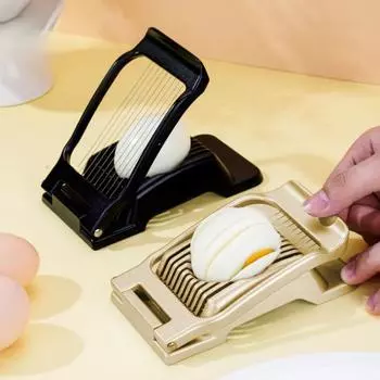 Слайсер для яиц, эффективная овощерезка из нержавеющей стали, компактный универсальный инструмент для нарезки фруктов для домашней кухни золотистый
