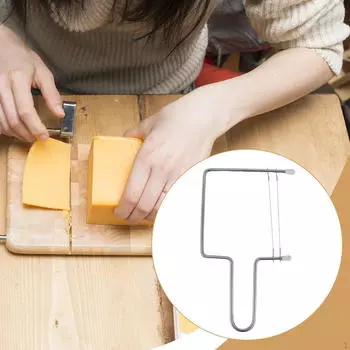 Слайсер для сыра Инструмент для сыра Быстрая резка Многоцелевой Легко чистить Регулируемый проволочный резак для