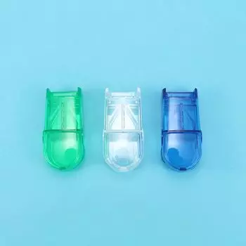 Слайсер для таблеток Домашний ящик для хранения таблеток Резак для таблеток Разделитель Коробка для хранения лекарств Коробка для хранения Безопасные футляры для лекарств синий