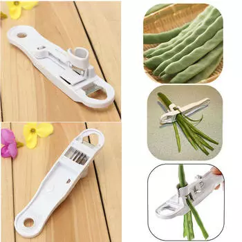 Слайсер для зеленой фасоли Измельчитель для фасоли Многофункциональная овощерезка Разрыватель для фасоли Бегунок Слайсер Съемник Овощечистка Кухонные принадлежности