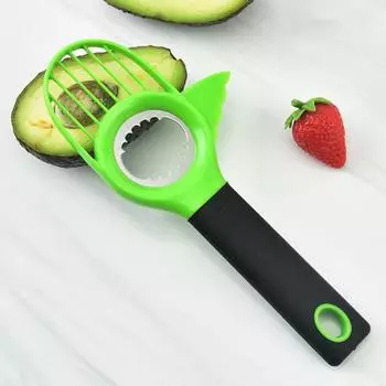 Слайсер-очиститель Pitter 3-в-1, инструмент для нарезки сердцевины, нарезки авокадо, нескользящая ручка A