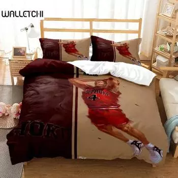 Slam Dunk Expert Digital Printed Polyester Bedding Set for Girls and Boys Bedding Set for Teenagers Bedding Set Gift EU Single 135x200cm