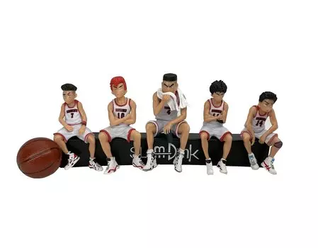 Slam Dunk Figure Sakuragi Flower Road Miyagi Ryota Rukawa Kaede Модель игрушечной машины Украшение Аниме Кукла (белый)