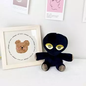 Slap Battles Боб Плюшевый Маленький Черный Игровой Мягкая Игрушка 111g 18cm чёрный